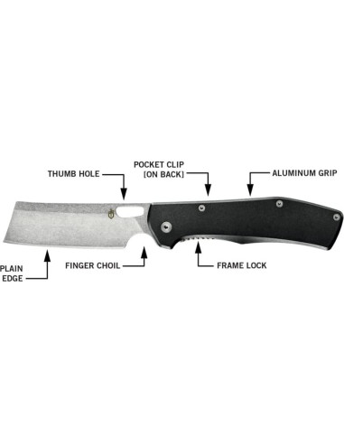 Cuchillo Plegable Gerber Flatiron 9.14 cm Negro EDC