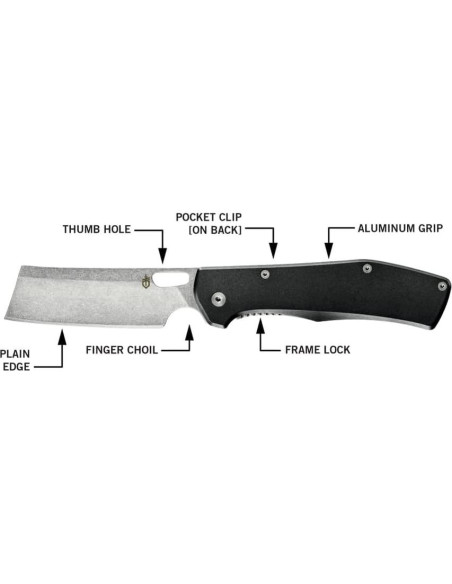 Cuchillo Plegable Gerber Flatiron 9.14 cm Negro EDC Cuchillo Plegable Gerber Flatiron 9.14 cm Negro EDC