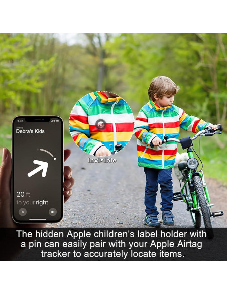 Soporte Oculto para AirTag Apple - Funda Silicona Niños 2 Unidades Soporte Oculto para AirTag Apple - Funda Silicona Niños 2 Unidades
