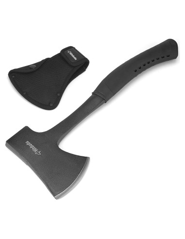 Hacha de Camping Hitdudu 33.8 cm Acero Forjado con Funda