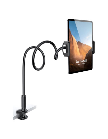 Soporte de Tablet Lamicall con Brazo Flexible - Negro Soporte de Tablet Lamicall con Brazo Flexible - Negro