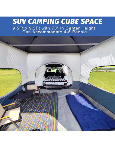 Tienda de Camping UNP para SUV y Jeep 3x3m - 6 Personas
