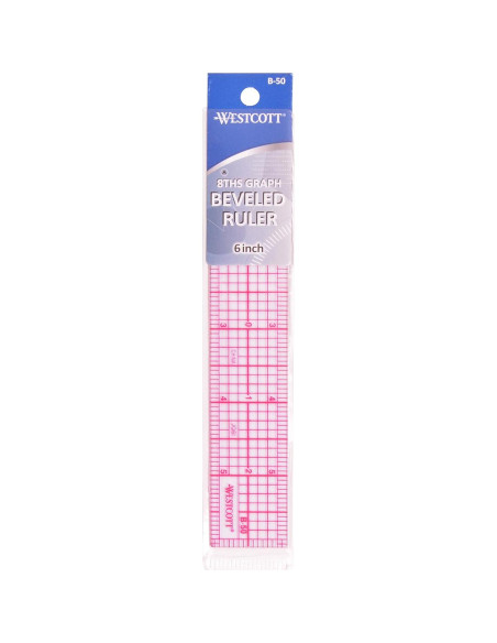 Regla Transparente Biselada Westcott B-50 15cm Regla Transparente Biselada Westcott B-50 15cm