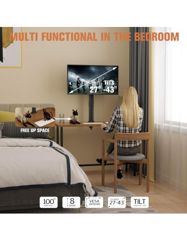 Soporte de Monitor HEMUD Alto Ajustable 27-42" hasta 35kg