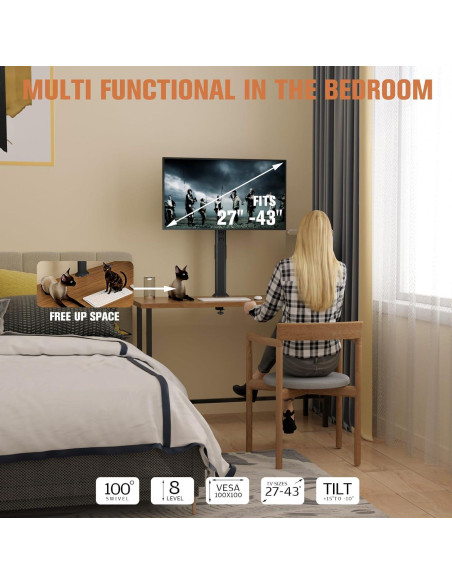 Soporte de Monitor HEMUD Alto Ajustable 27-42" hasta 35kg Soporte de Monitor HEMUD Alto Ajustable 27-42" hasta 35kg