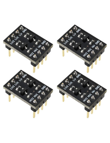 Convertidor de Nivel Lógico Bi-Direccional SING F LTD 4Pcs 3.3V-5V