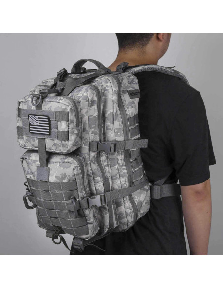 Mochila Táctica Militar MOLLE 40L Acu Camo 3 Días Mochila Táctica Militar MOLLE 40L Acu Camo 3 Días