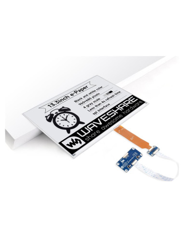 Pantalla E-Ink 13.3" Waveshare HAT (K) para Raspberry Pi