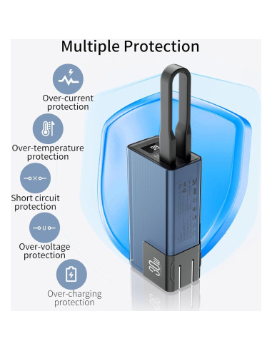 Cargador Portátil Miady 10000mAh con Enchufe Plegable 30W