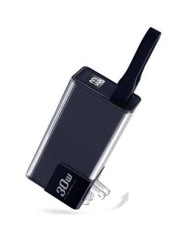 Cargador Portátil Miady 10000mAh con Enchufe Plegable 30W