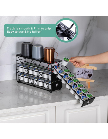 Soporte Organizador K Cup FlagShip 3 Niveles 42 Cápsulas Soporte Organizador K Cup FlagShip 3 Niveles 42 Cápsulas
