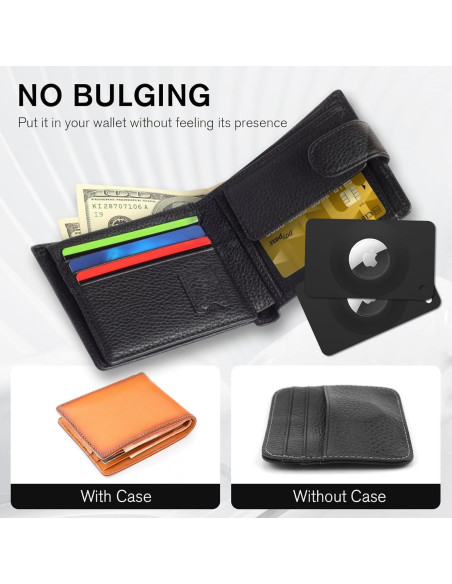 Funda Tarjeta para Apple AirTag - Ultra Delgado Negro Funda Tarjeta para Apple AirTag - Ultra Delgado Negro