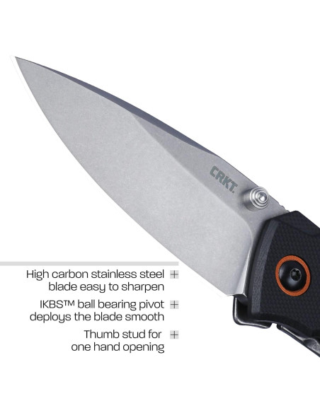 Cuchillo de bolsillo CRKT Tuna Compact EDC 2522 G10 6.9cm Cuchillo de bolsillo CRKT Tuna Compact EDC 2522 G10 6.9cm