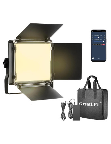 Luz Fotográfica LED Bi-Color 50W GreatLPT con Control APP