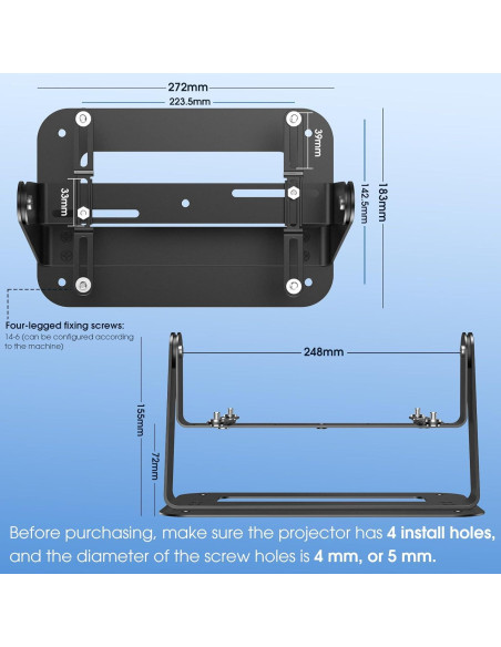Soporte Plegable para Proyector DAWASAPAT Ajustable 360 Soporte Plegable para Proyector DAWASAPAT Ajustable 360