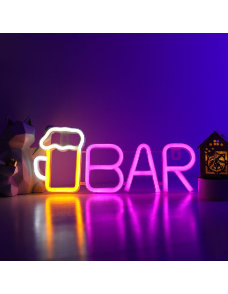 Cartel de Neón LED ENUOLI Cerveza Rosa 35.6x15.2 cm Cartel de Neón LED ENUOLI Cerveza Rosa 35.6x15.2 cm