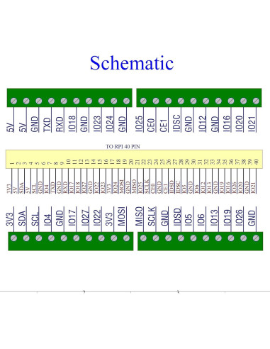 Módulo de Bloque de Terminal para Raspberry Pi - Xiken 2.54mm