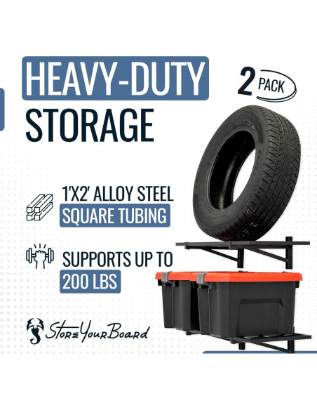 Estanterías de Pared StoreYourBoard 2-Pack 31.75x69.22cm Negra Estanterías de Pared StoreYourBoard 2-Pack 31.75x69.22cm Negra