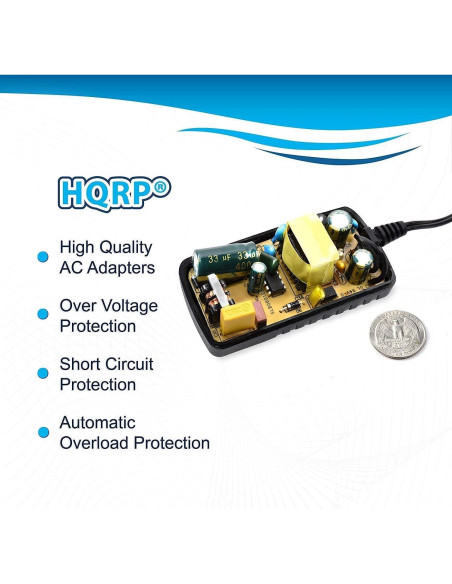 Adaptador de corriente AC HQRP 5V 2.5A Micro USB para Raspberry Pi Adaptador de corriente AC HQRP 5V 2.5A Micro USB para Raspberry Pi