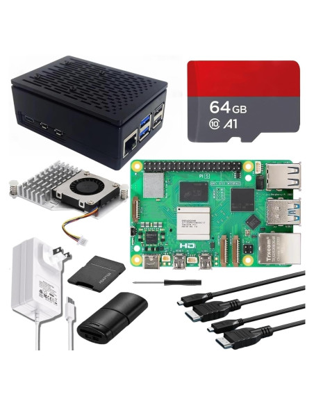Kit Vemico Raspberry Pi 5 8GB con Enfriador y Fuente 27W Kit Vemico Raspberry Pi 5 8GB con Enfriador y Fuente 27W