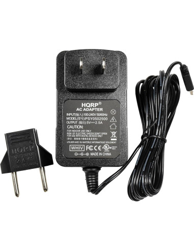 Adaptador de corriente AC HQRP 5V 2.5A Micro USB para Raspberry Pi