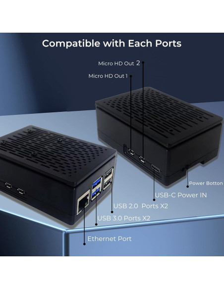 Kit Vemico Raspberry Pi 5 8GB con Enfriador y Fuente 27W Kit Vemico Raspberry Pi 5 8GB con Enfriador y Fuente 27W