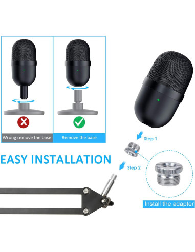 Soporte de micrófono Razer Seiren Mini con filtro anti-pop