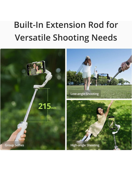 Gimbal DJI Osmo Mobile 6 para Smartphones, Estabilizador 3 Ejes, Gris Platino Gimbal DJI Osmo Mobile 6 para Smartphones, Estabilizador 3 Ejes, Gris Platino