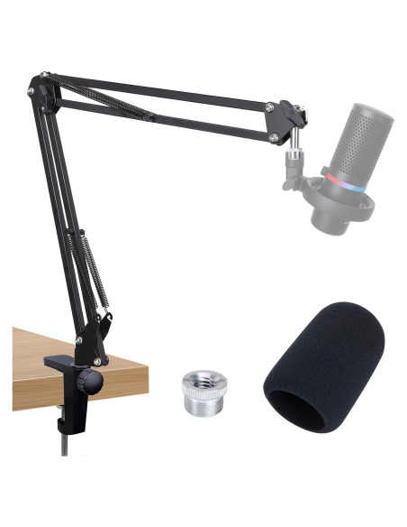 Brazo de Micrófono HyperX DuoCast con Abrazadera y Adaptador Brazo de Micrófono HyperX DuoCast con Abrazadera y Adaptador