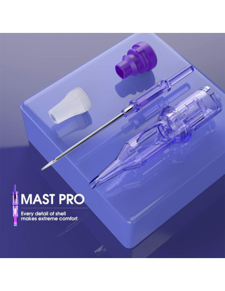 Cartuchos de Agujas Mast Tattoo Pro 50 Pcs RL+RS+RM+M1 Cartuchos de Agujas Mast Tattoo Pro 50 Pcs RL+RS+RM+M1