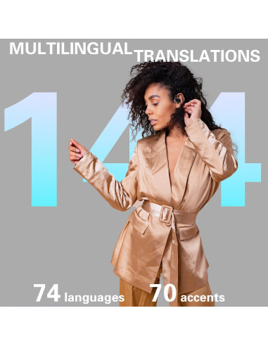 Auriculares de Traducción Inalámbricos SIOTMERA K120, 144 Idiomas, BT5.4
