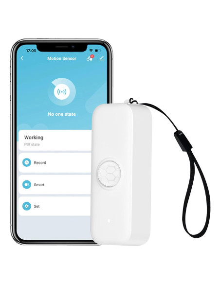 Sensor de Movimiento WiFi Gaoducash PIR Inalámbrico 6.1m Sensor de Movimiento WiFi Gaoducash PIR Inalámbrico 6.1m