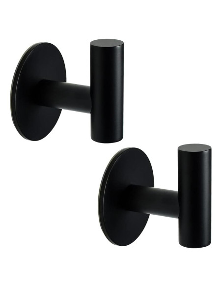 Gancho de Toalla Autoadhesivo Vuzvuv Negro Mate 2 Pcs Gancho de Toalla Autoadhesivo Vuzvuv Negro Mate 2 Pcs