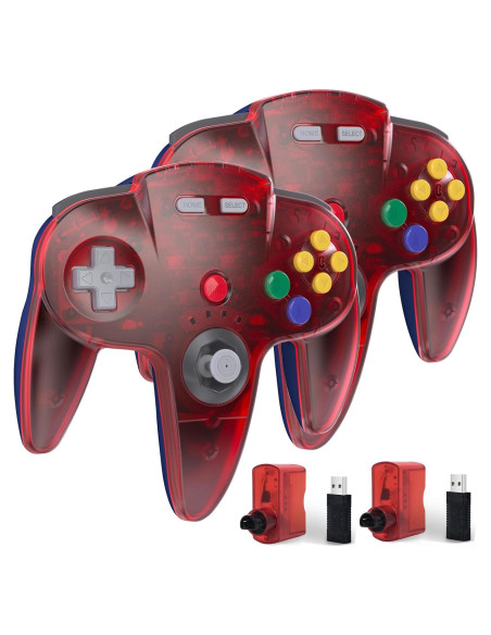 Controlador Inalámbrico KIWITATA N64 para Switch y PC - Rojo Controlador Inalámbrico KIWITATA N64 para Switch y PC - Rojo