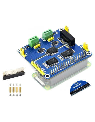 HAT de Expansión CAN UeeKKoo para Raspberry Pi 5/4B/3B/2B