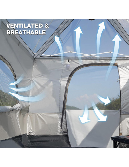 Carpa de Camping REDCAMP 6 Personas 2.9x2.9m Impermeable Carpa de Camping REDCAMP 6 Personas 2.9x2.9m Impermeable