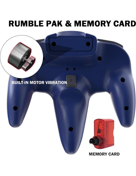 Controlador Inalámbrico KIWITATA N64 para Switch y PC - Rojo Controlador Inalámbrico KIWITATA N64 para Switch y PC - Rojo