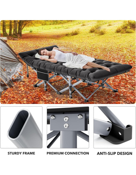 Cama Plegable Seeutek para Adultos 190x71 cm Impermeable Cama Plegable Seeutek para Adultos 190x71 cm Impermeable