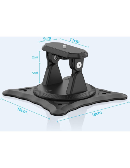Soporte para Proyector BETTDOW Ajustable 360 Negro 240g Soporte para Proyector BETTDOW Ajustable 360 Negro 240g