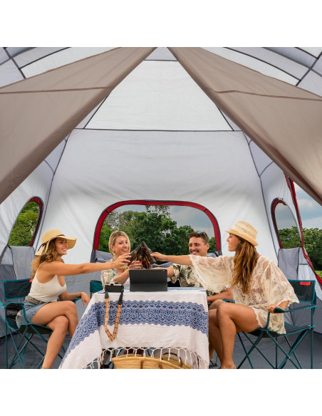 Carpa de Camping Outvita para 10 Personas, 2 Habitaciones, Impermeable Carpa de Camping Outvita para 10 Personas, 2 Habitaciones, Impermeable