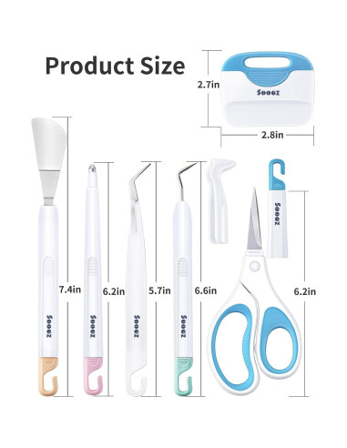 Kit de Herramientas de Desmalezado Sooez para Cricut - 6 Piezas