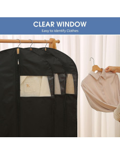 Bolsas para Trajes Perber 109 cm - 2 Paquetes Negros 2