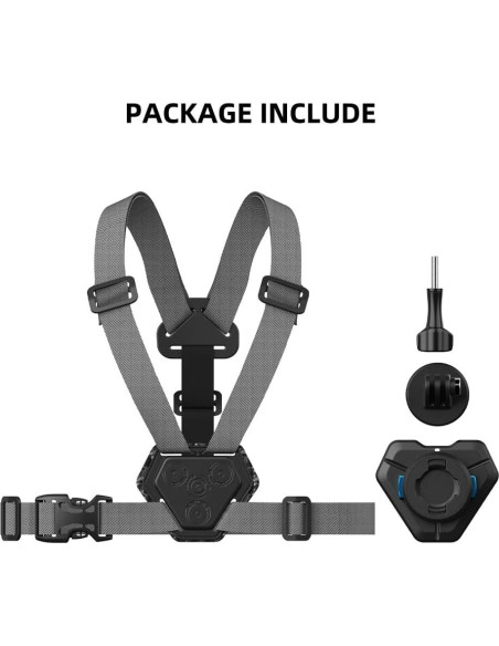 Arnés de Montaje en el Pecho SUREWO Ajustable Magnético para GoPro Arnés de Montaje en el Pecho SUREWO Ajustable Magnético para GoPro