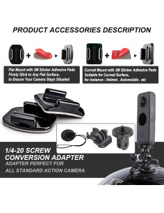 Soporte Adhesivo Universal SRUIM para Cascos - 4 Curvos y 4 Planos 2