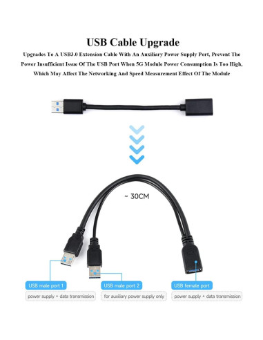 Módulo Dongle 5G UeeKKoo M.2 Tipo B con Disipador de Aluminio
