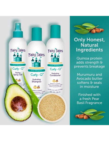 Gel de Estilo Curly Q Fairy Tales para Niños - 181 g - Libre de Parabenos y Sulfatos Gel de Estilo Curly Q Fairy Tales para Niños - 181 g - Libre de Parabenos y Sulfatos