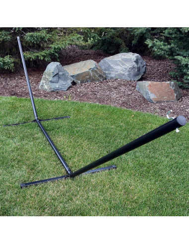 Soporte de Hamaca de Acero Sunnydaze 3.66m Negro 158.76kg