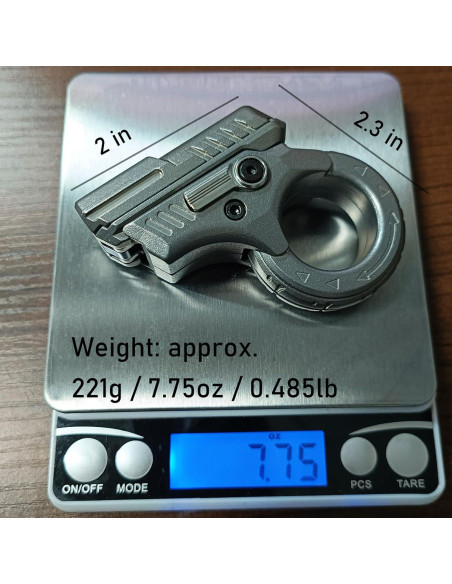 Deslizador de Fidget Ography Acero Inoxidable 5.08x5.84cm Deslizador de Fidget Ography Acero Inoxidable 5.08x5.84cm