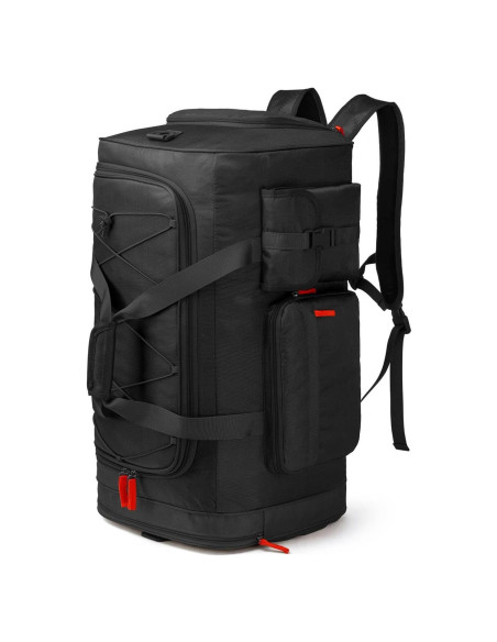 Bolsa de viaje grande Lyweem 70L negra con compartimento para zapatos Bolsa de viaje grande Lyweem 70L negra con compartimento para zapatos