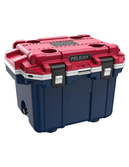 Enfriador Pelican 30QT Azul/Rojo/Blanco - 30 Cuartos Enfriador Pelican 30QT Azul/Rojo/Blanco - 30 Cuartos